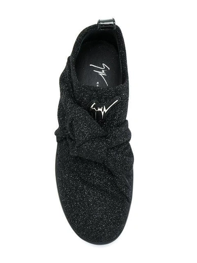 Shop Giuseppe Zanotti Naty Sneakers In Black