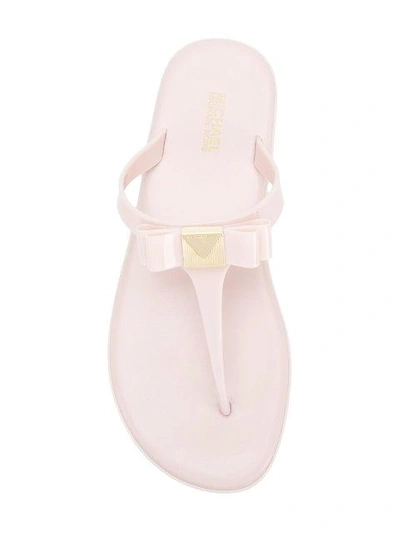 Shop Michael Michael Kors Jelly Flip Flops In Pink