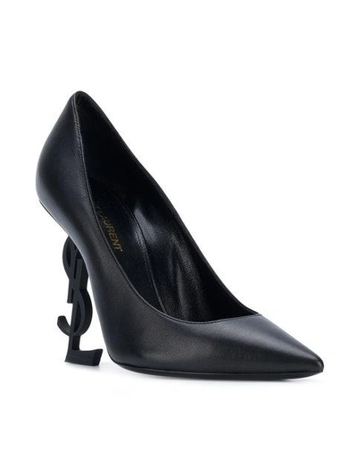 Shop Saint Laurent Opyum 110 Décolleté Pumps In Black