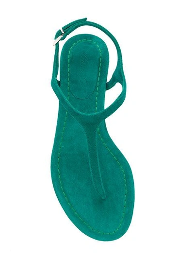 Shop Anna F. Thong Sandals - Green