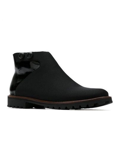Shop Sarah Chofakian Single Wall Ankle Boots In Black