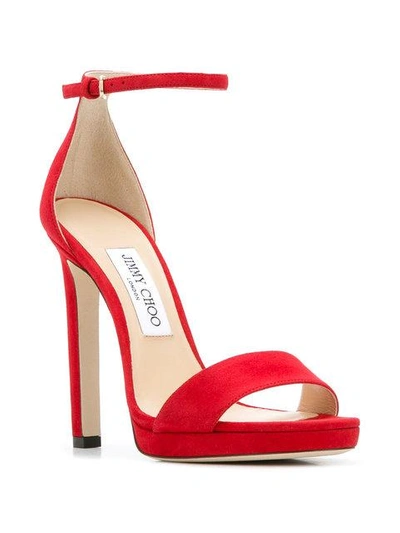Shop Jimmy Choo Misty 120 Sandals In Red