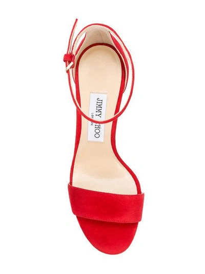 Shop Jimmy Choo Misty 120 Sandals In Red