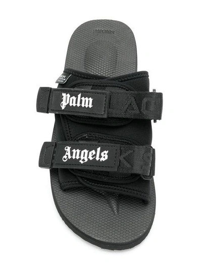 Shop Palm Angels X Suicoke Slides