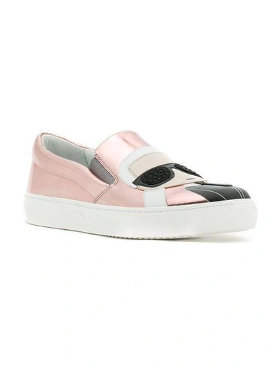 Shop Karl Lagerfeld Kupsole Karl Ikonic Sneakers In Pink