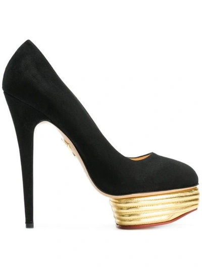 Shop Charlotte Olympia Dolly Pumps In Black