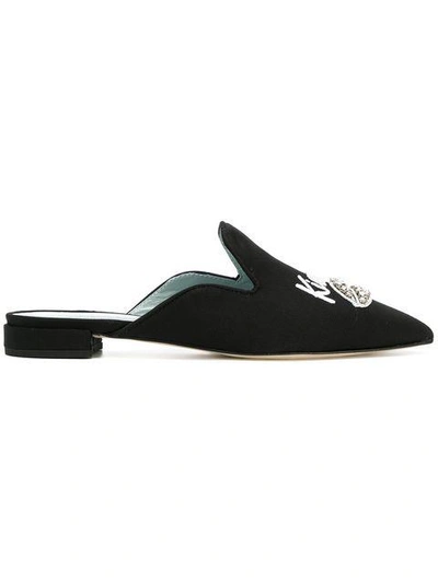 Shop Chiara Ferragni Chiara Suite Mules - Black