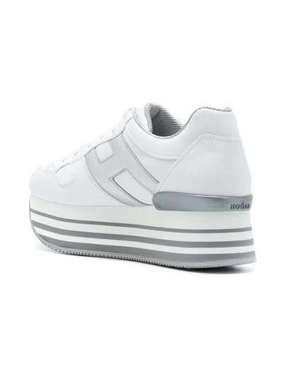 Shop Hogan Platform Sneakers - White