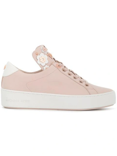 Shop Michael Michael Kors Floral Low-top Sneakers - Pink