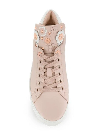 Shop Michael Michael Kors Floral Low-top Sneakers - Pink