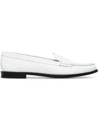 Shop Church's White Kara Leather Loafers
