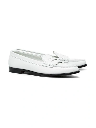 Shop Church's White Kara Leather Loafers