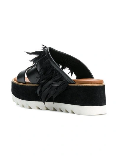 Shop Premiata Platform Sandals - Black