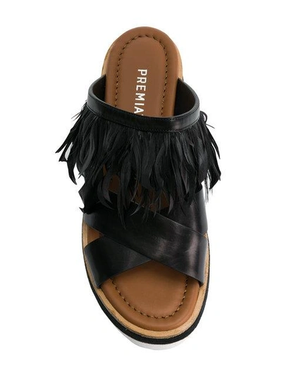 Shop Premiata Platform Sandals - Black