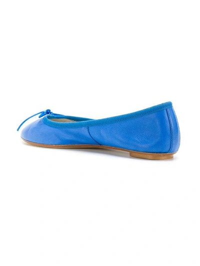 Shop Anna Baiguera Bow Ballerina Shoes In Blue