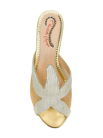 Shop Charlotte Olympia Sandy Marine Star Slides