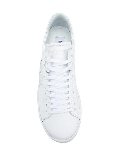 Shop Kenzo Tennix Sneakers In White