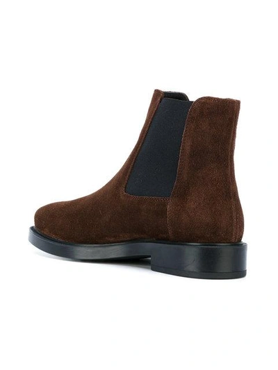 Shop Tod's Classic Chelsea Boots In Brown