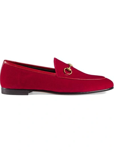 Shop Gucci Jordaan Loafers In Red