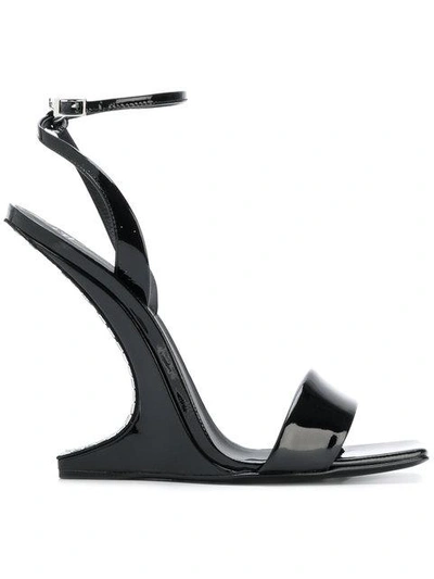 Shop Giuseppe Zanotti Picard Wedge Sandals In Black