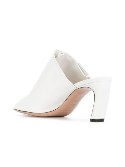 Shop Nicholas Kirkwood 75mm Kristen Mules - White