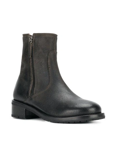 Shop Henderson Baracco Zipped Chelsea Boots In Black