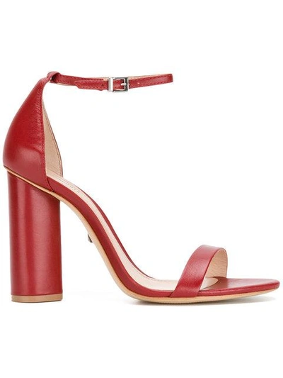 Shop Schutz Block Heel Sandals - Red