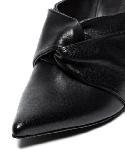 Black Knot 100 Leather Mules