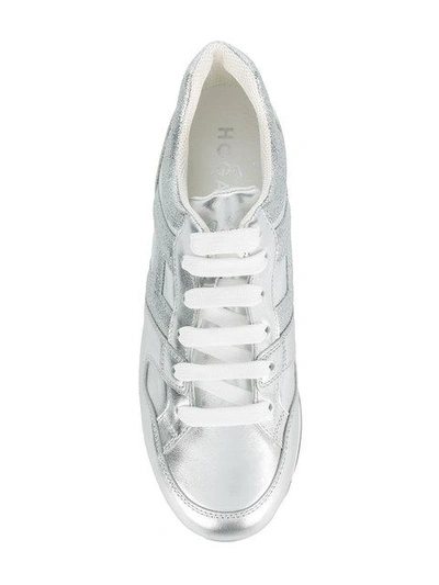 Shop Hogan Flatform Sneakers - Grey