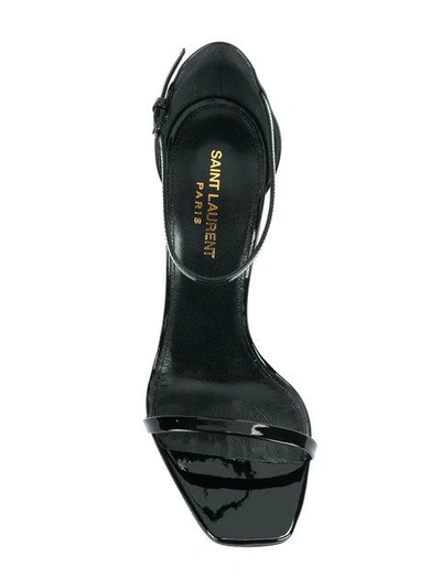 Shop Saint Laurent Opyum 110 Sandals In Black
