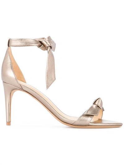 Shop Alexandre Birman Bow Detail Pumps In Metallic