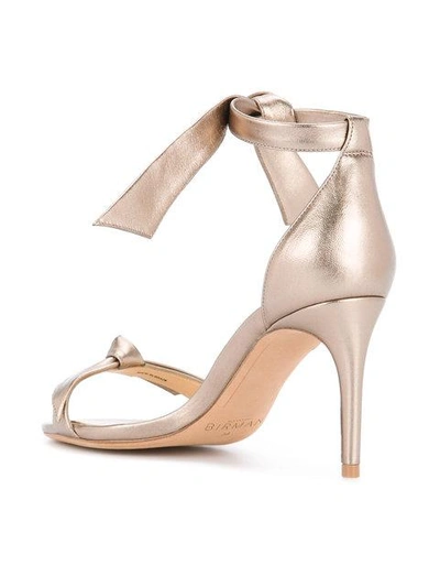 Shop Alexandre Birman Bow Detail Pumps In Metallic