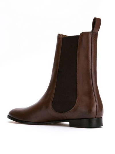 Shop Sarah Chofakian Chelsea-boots In Brown