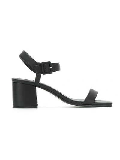 Shop Studio Chofakian Block Heel Sandals - Black