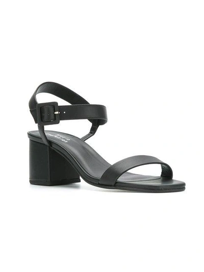 Studio Chofakian Block Heel Sandals - Black In Black