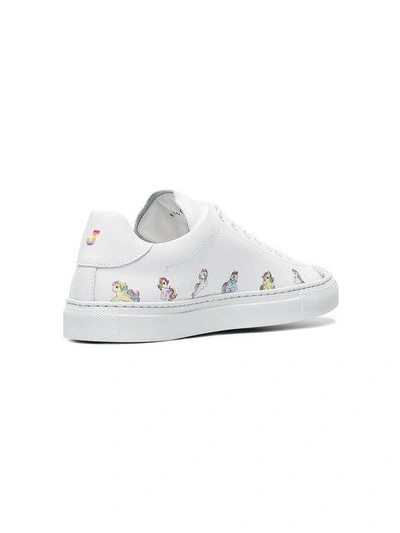 Shop Jonathan Saunders My Little Pony Leather Sneakers In White