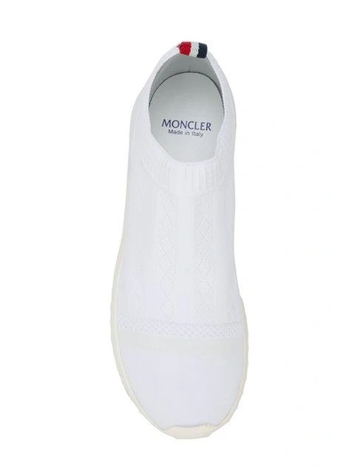 Shop Moncler Giroflee Sneakers In White