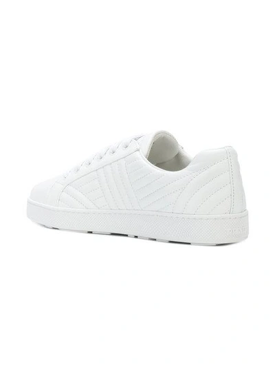 Shop Prada Quilted Low In White
