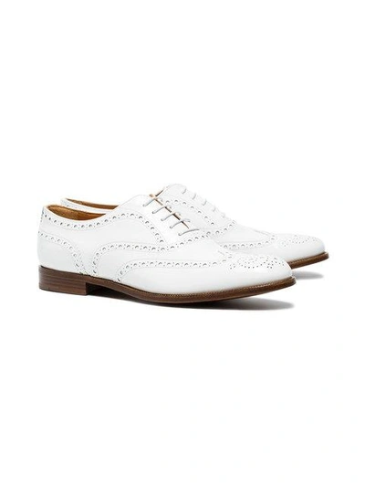 Shop Church's Burwood Flat Brogues - White