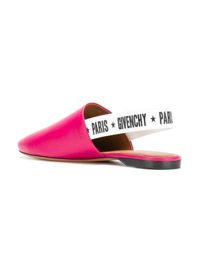 Shop Givenchy Slingback Mules In Pink