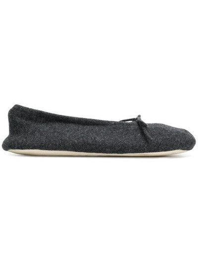 Shop N•peal Faux Fur Lined Slippers In Grey