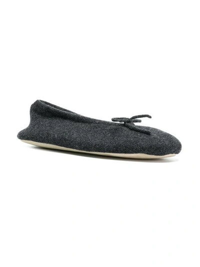 Shop N•peal Faux Fur Lined Slippers In Grey