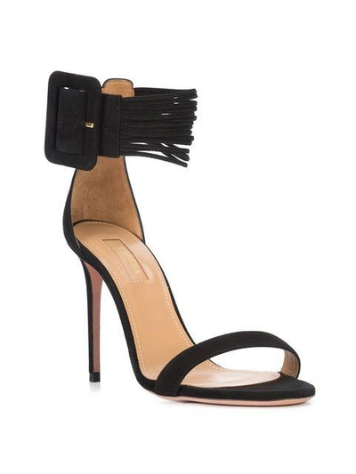 Shop Aquazzura Casablanca Sandals In Black