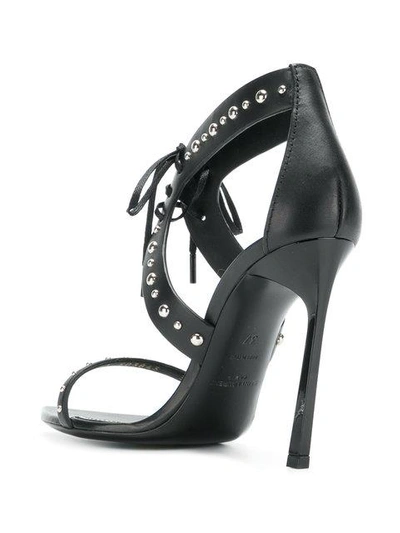 Shop Saint Laurent Iris Sandals In Black
