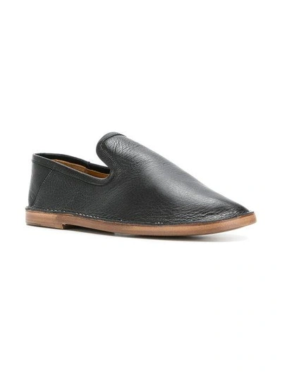 Shop Joseph Round Toe Loafers In Black