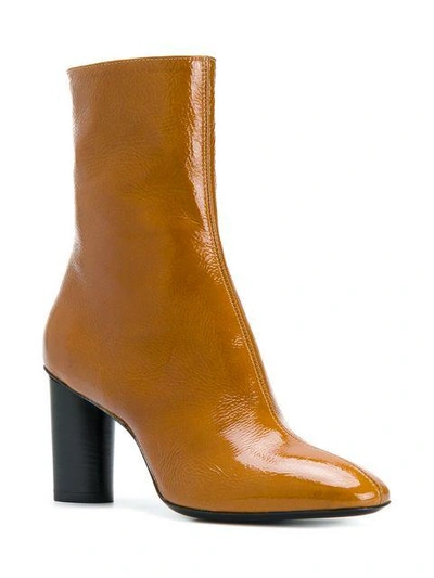 Shop Barbara Bui Seam Detail Ankle Boots In 18 Cognac