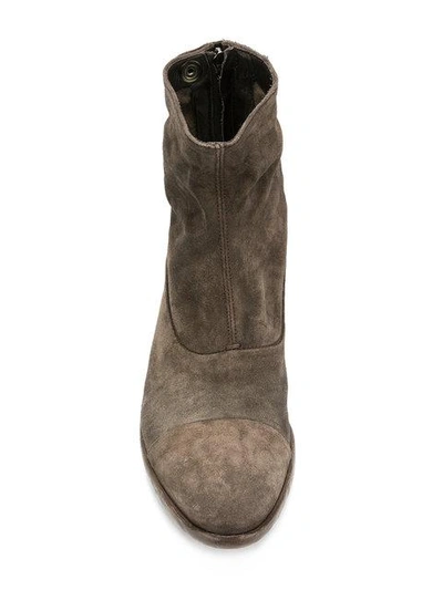 Shop Alberto Fasciani Distressed Ankle Boots In Brown