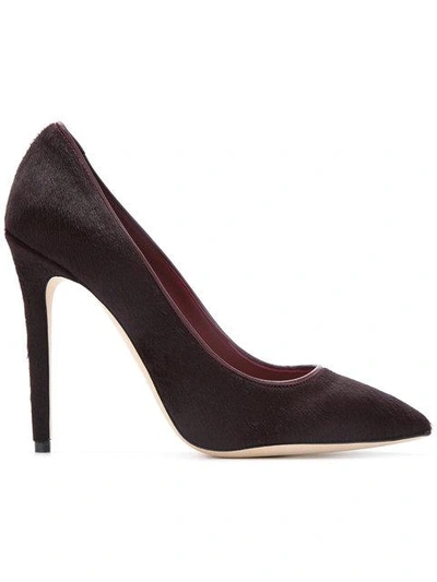 Shop Olgana Pointed Toe Pumps In Red