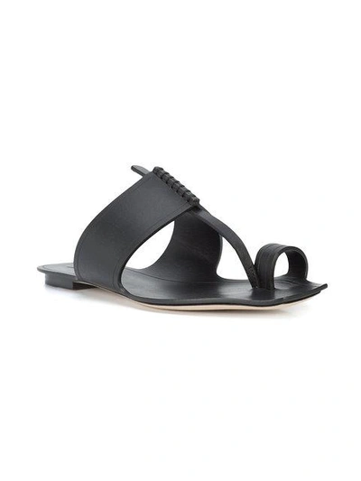 Shop Saint Laurent Saba Sandals In Black
