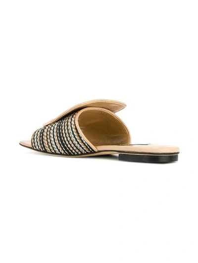 Shop Sergio Rossi Woven Sandals